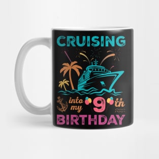 Cruising Into My 09th Birthday 09 Years Old Cruise Mug